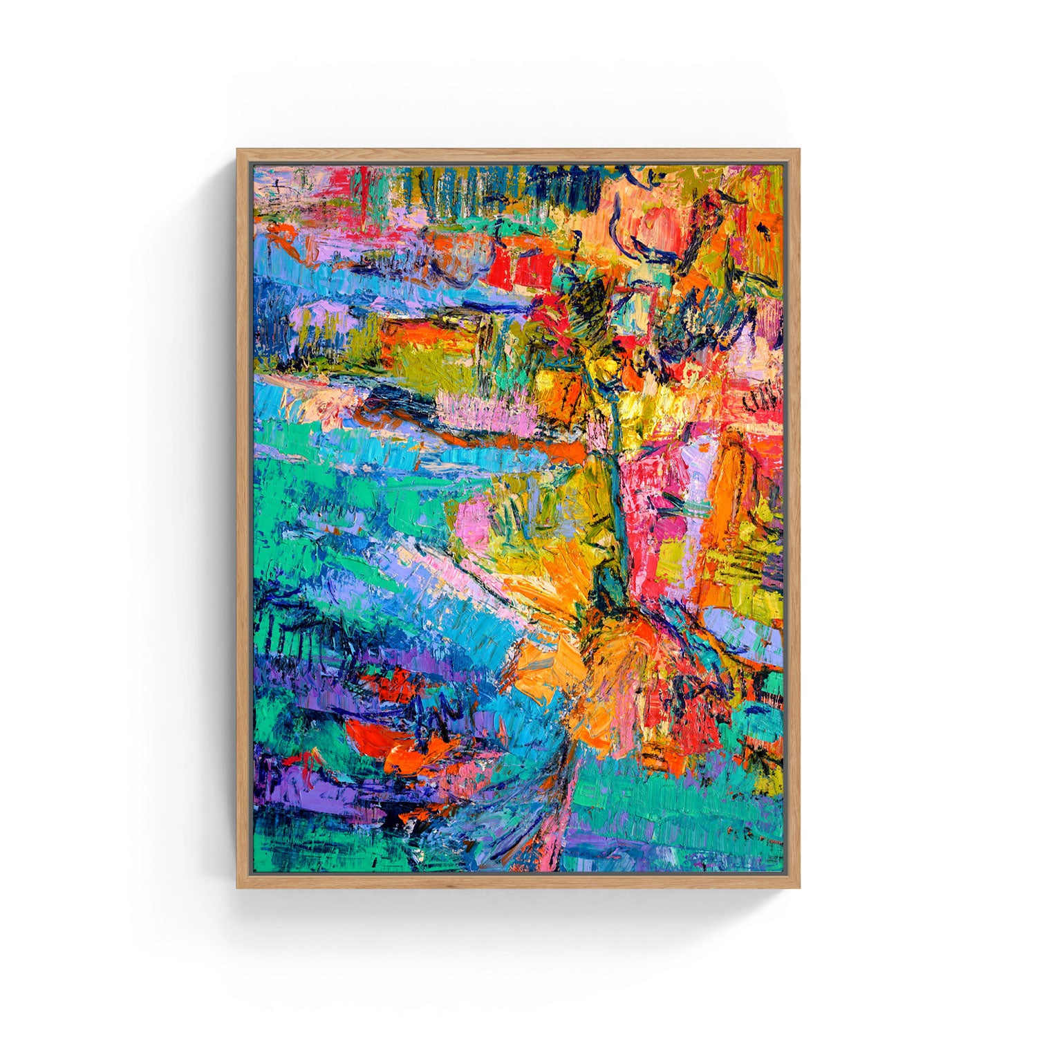 Abstract Color Plate Buy Abstract Color Palette, Abstract Painting Wall Art Online at Best ...