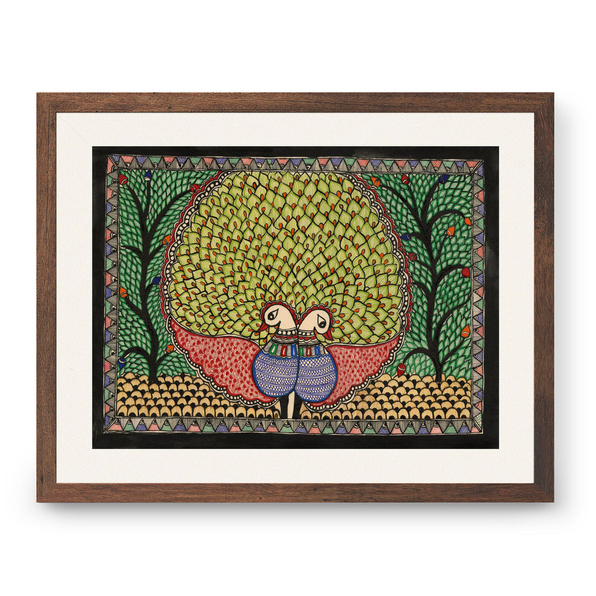 Mithila Peacock Art: Buy Madhubani Paintings & Art Prints Online ...