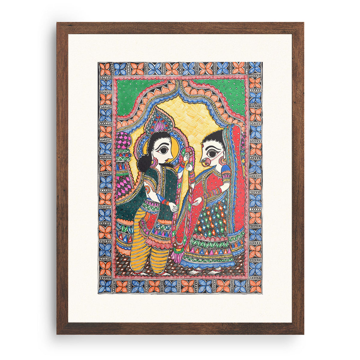 Sitaram jaimala Madhubani Painting, Madhubani Art, Madhubani Painting ...