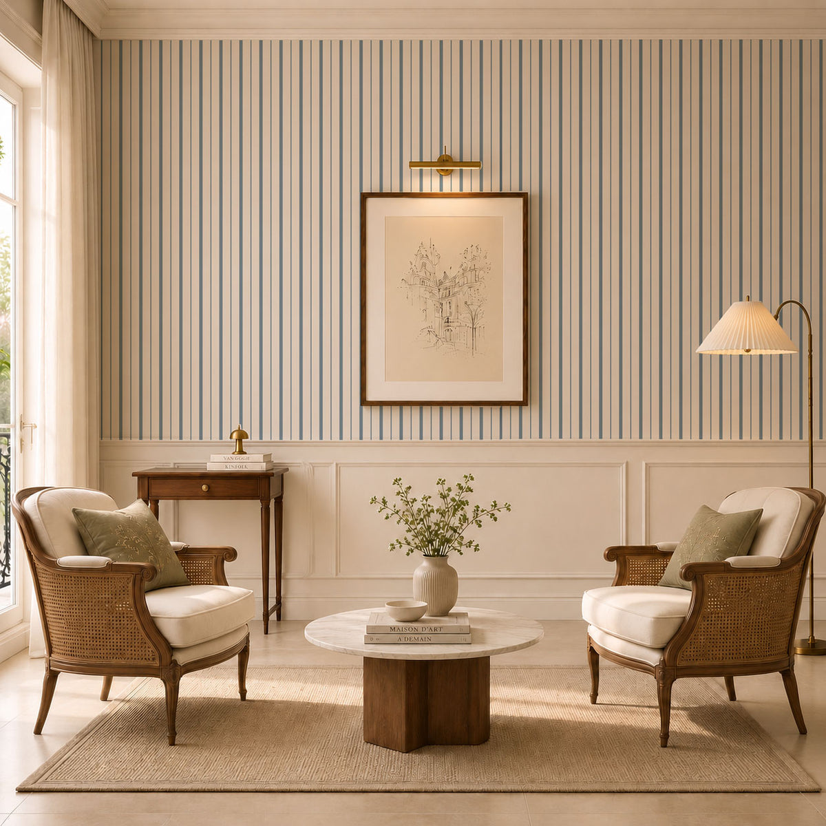 The Symmetry Wallpaper, European Wallpaper, French Style