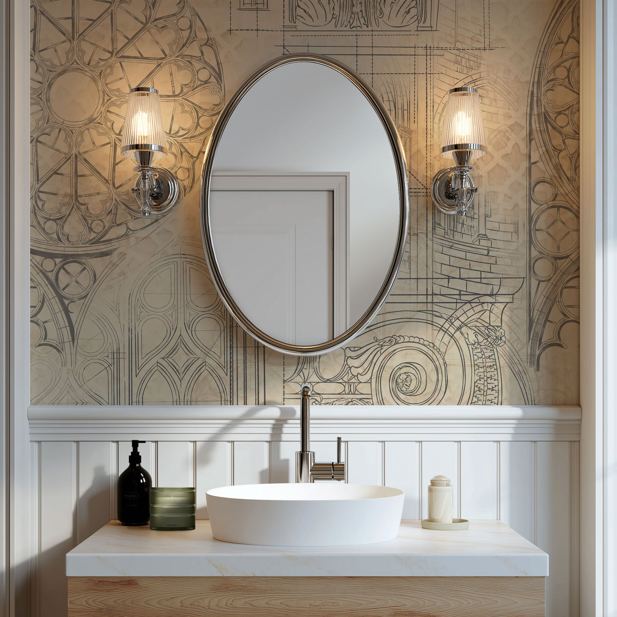 The Vintage Objet Wallpaper, European Wallpaper, French Style