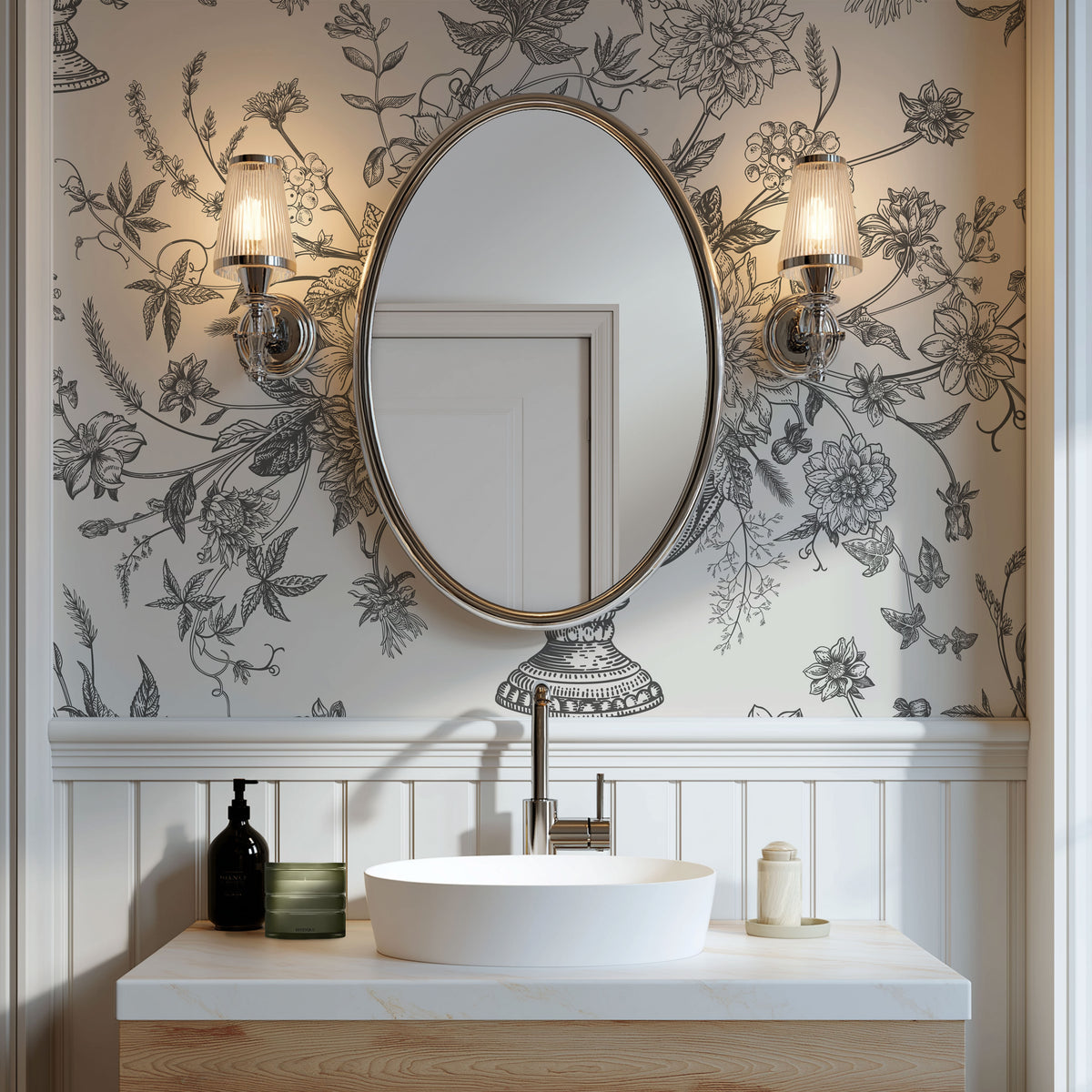 Rustic Leaves Wallpaper, European Wallpaper, French Style
