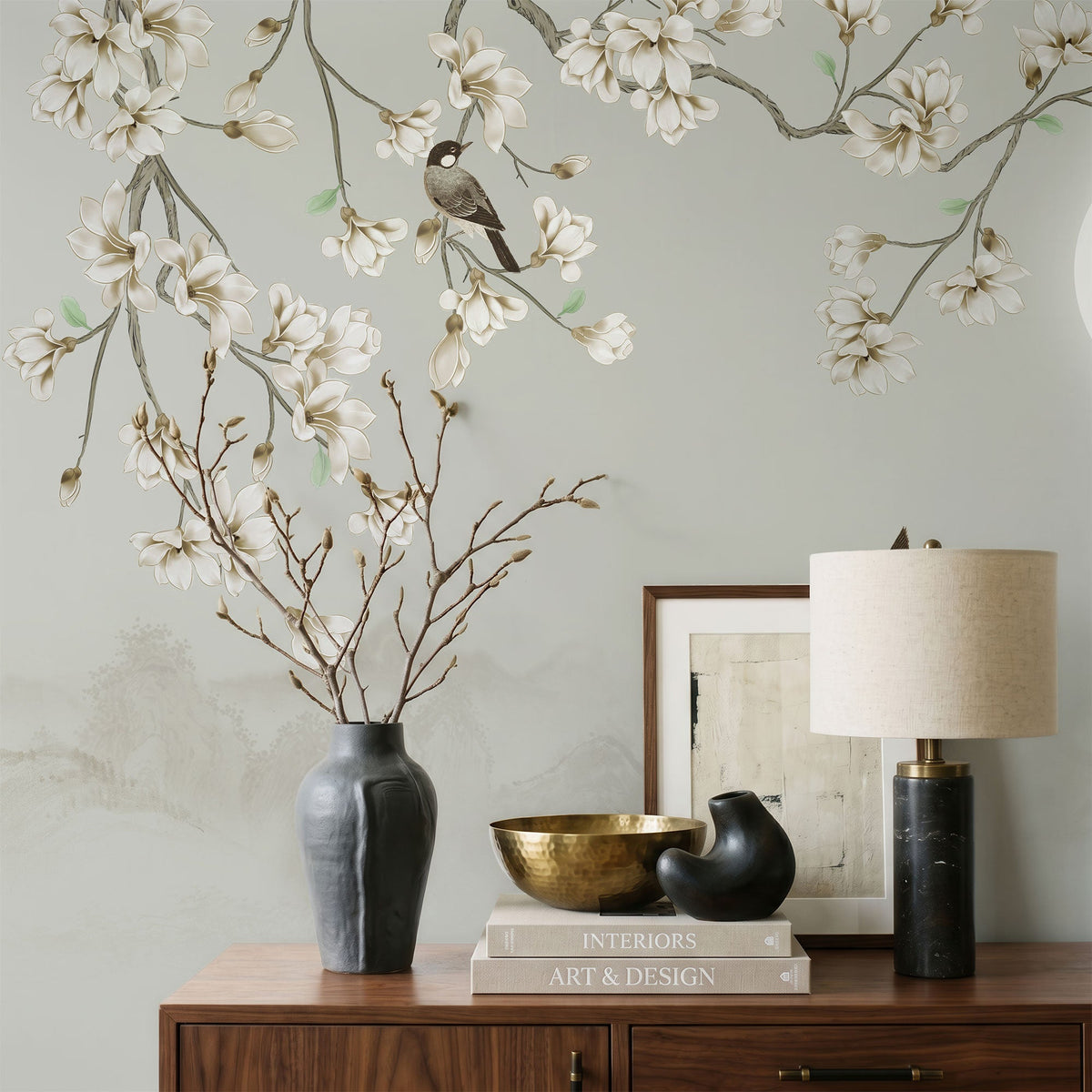 Edenmere Chinoiserie Garden Wallpaper
