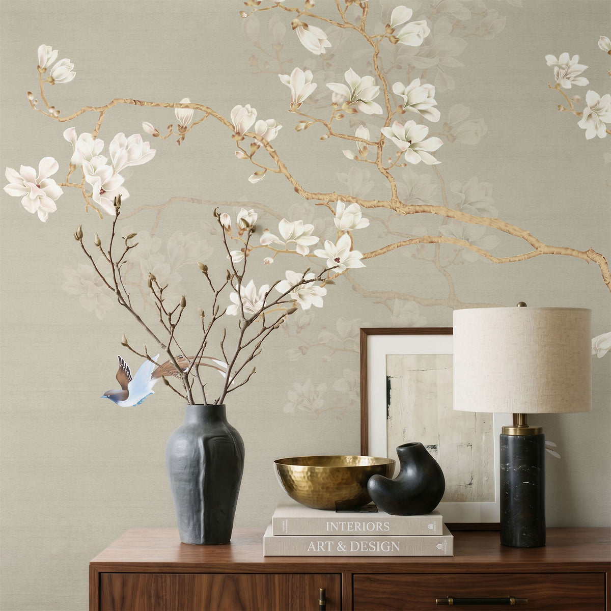 Ironwood Chinoiserie Botanical Wallpaper