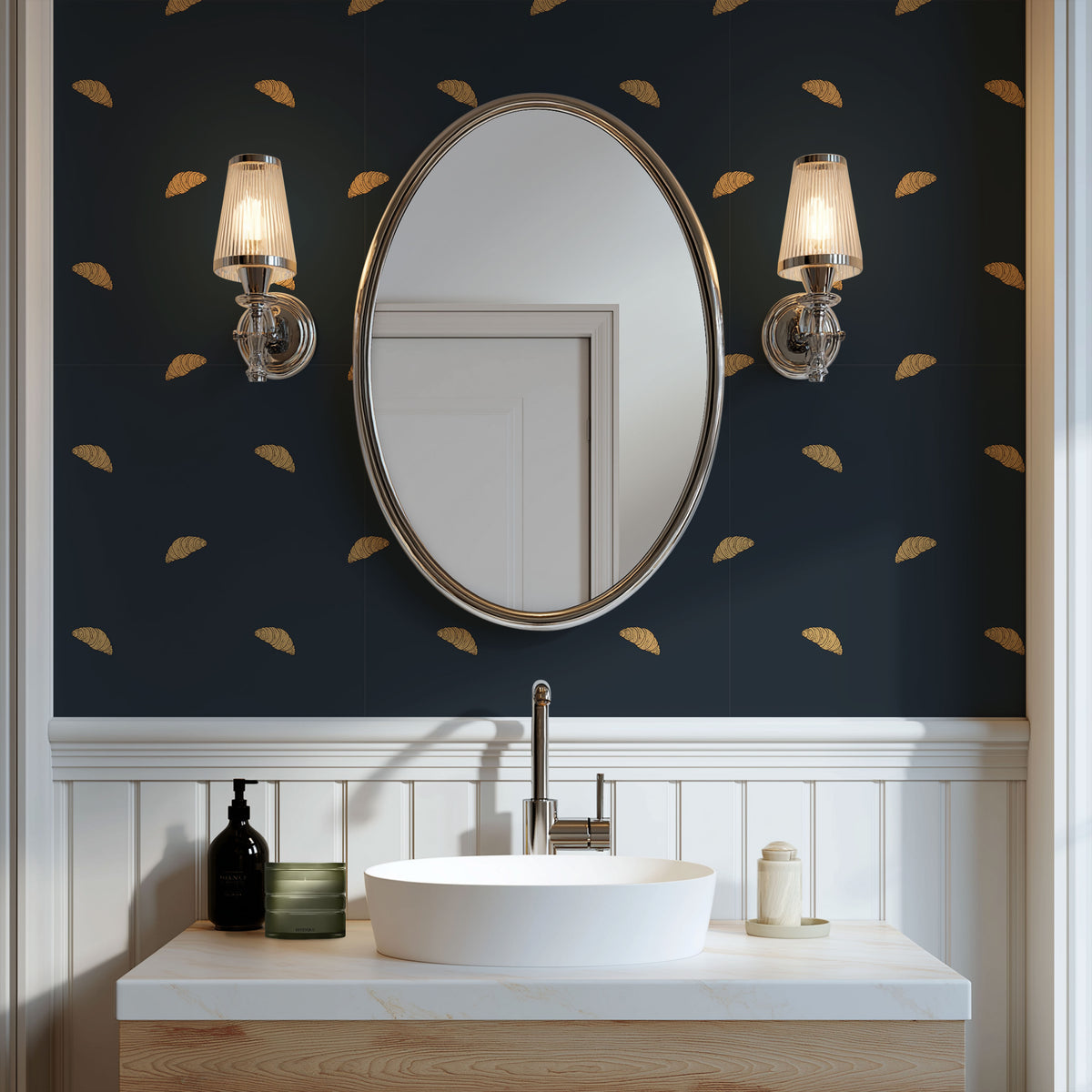 Les Croissants Wallpaper, European Wallpaper, French Style