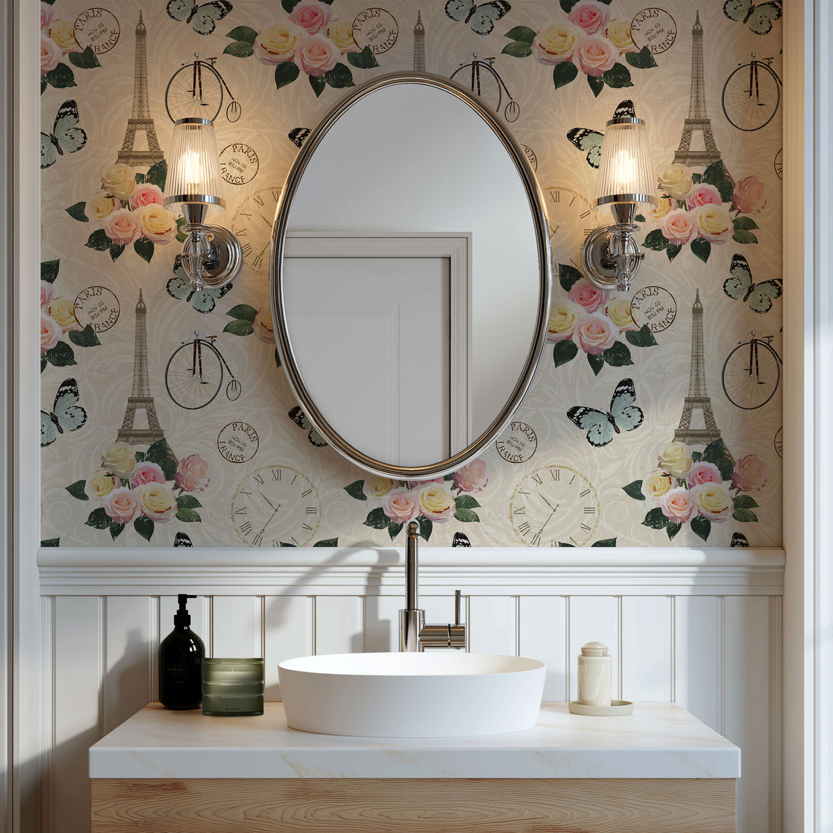 Belle Flora Wallpaper, European Wallpaper, French Style