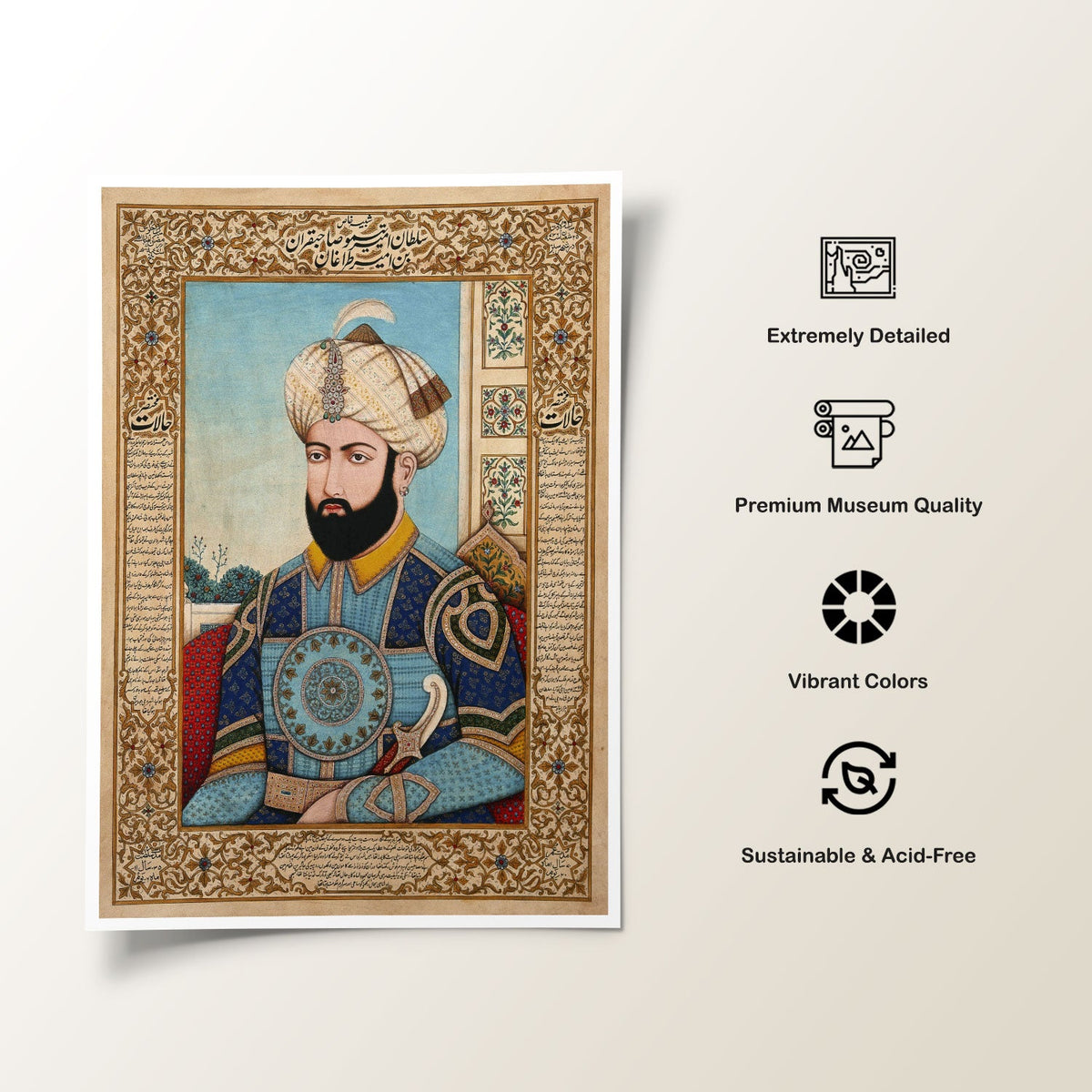 A Sikh Commandar, Indian Art Paintings