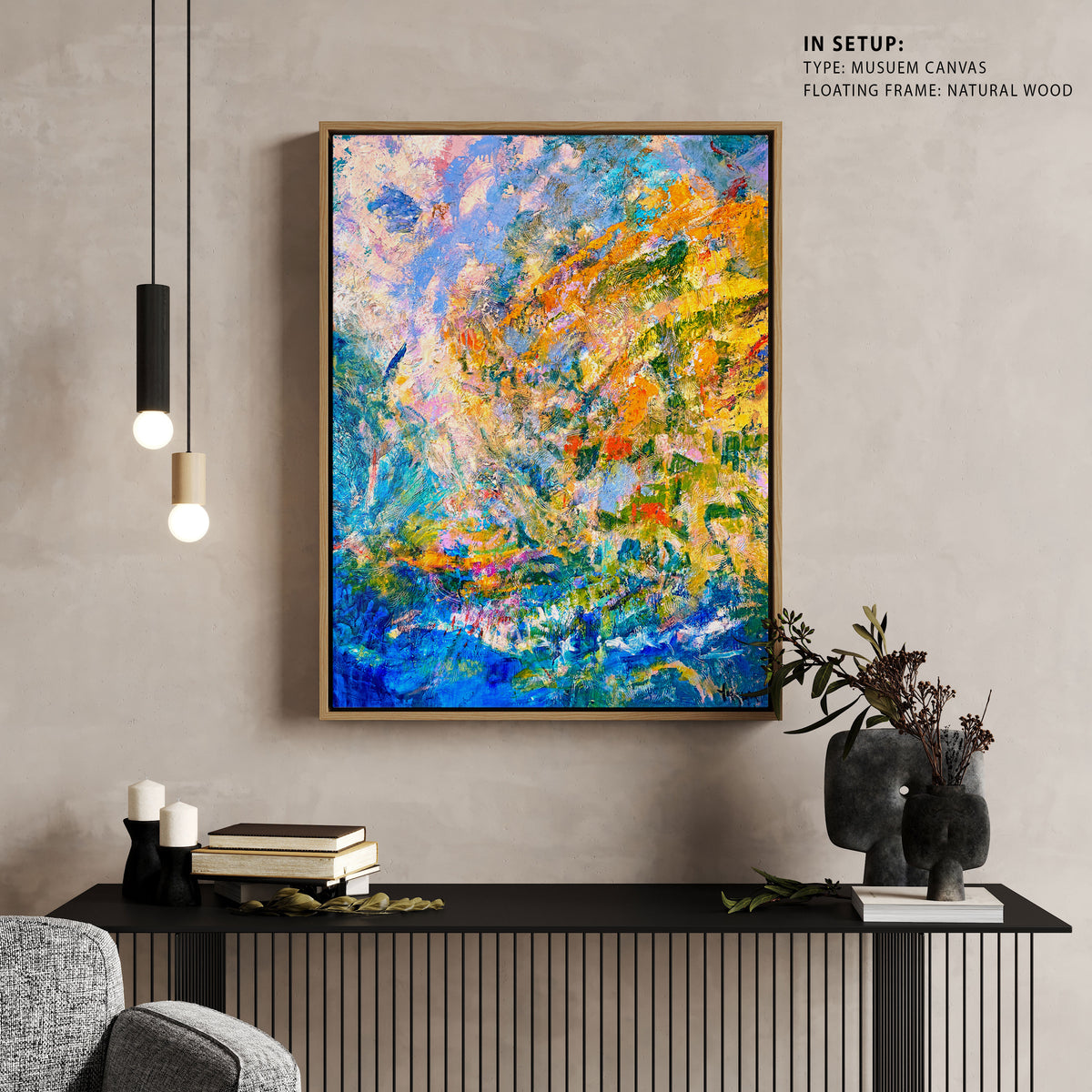 A Symphony of Green Hues, Abstract Painting