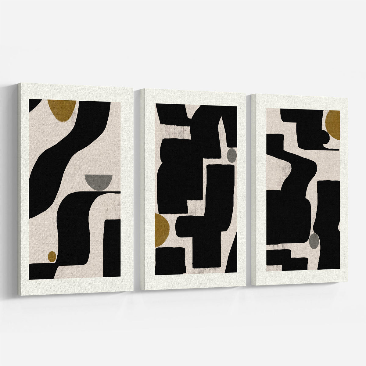 Abstract Art No2. Art Set of 3 Wall Decor Painting.