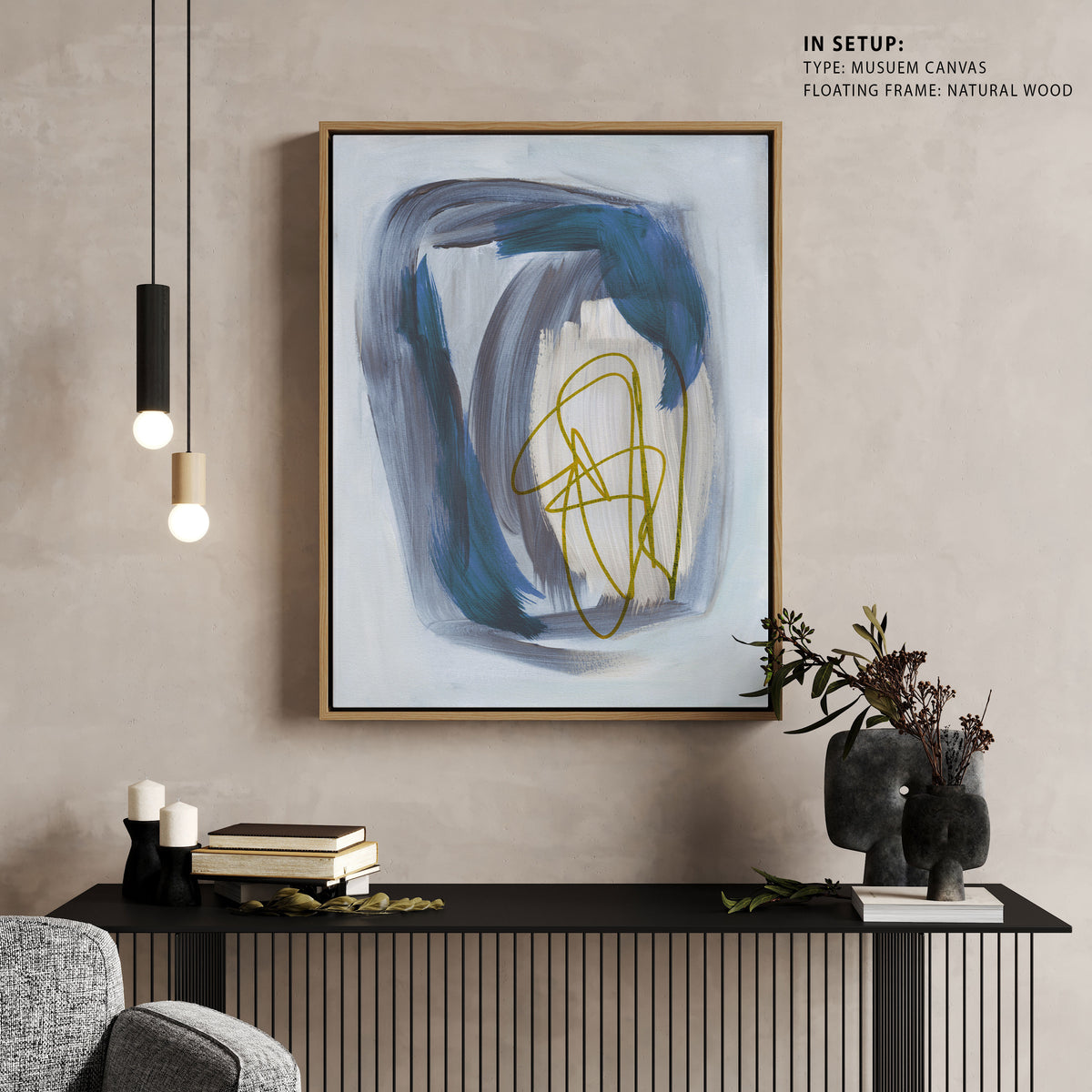 Abstract Brush Strokes 156X, Abstract Painting