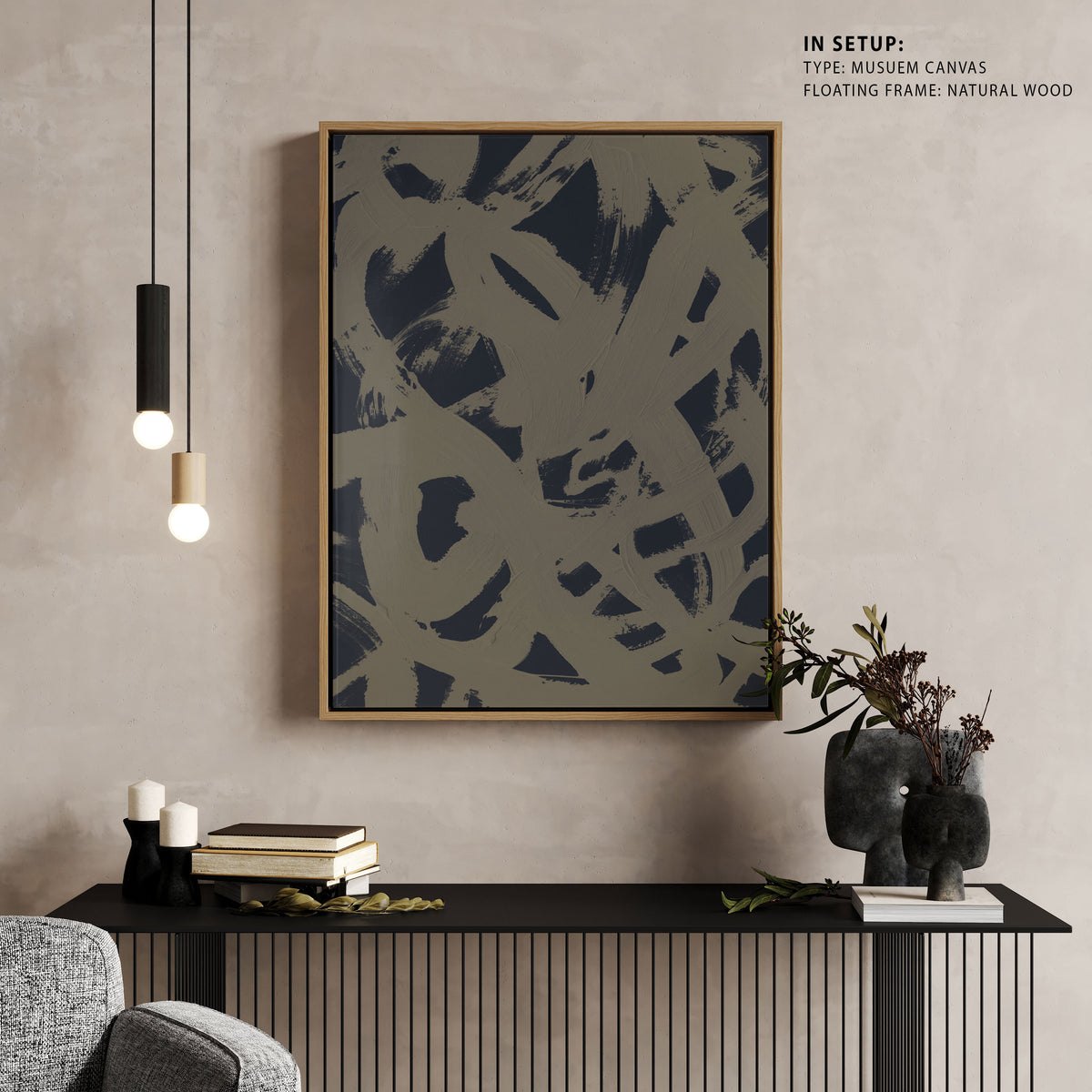 Abstract Brush Strokes 399Y, Abstract Painting
