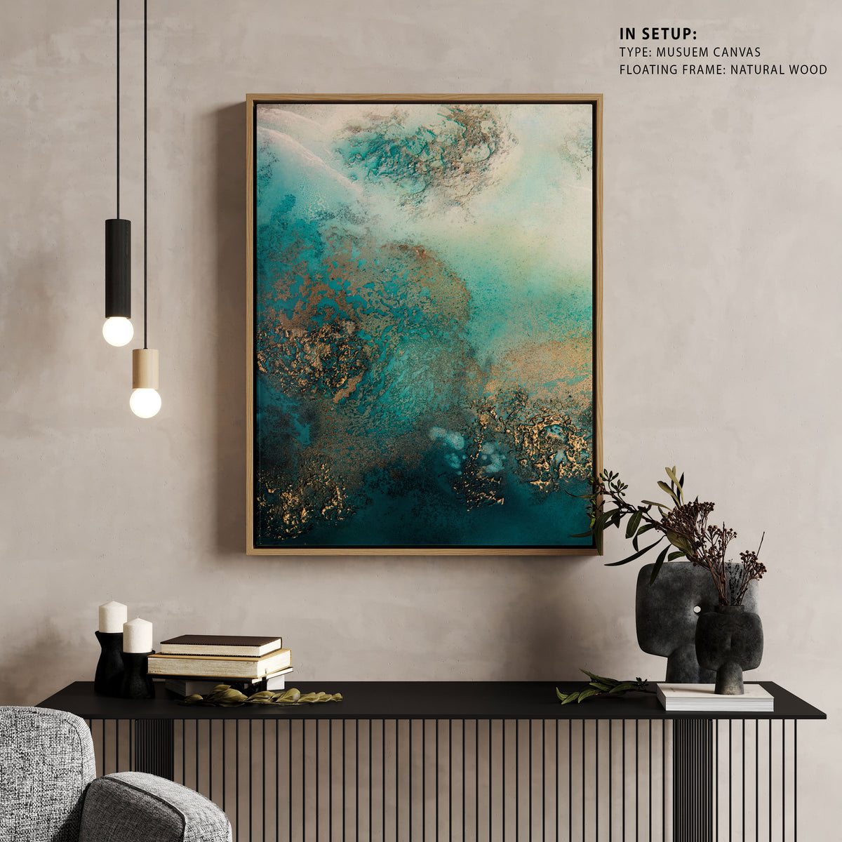 Abstract Coastal - Reef Shimmer, Abstract Painting
