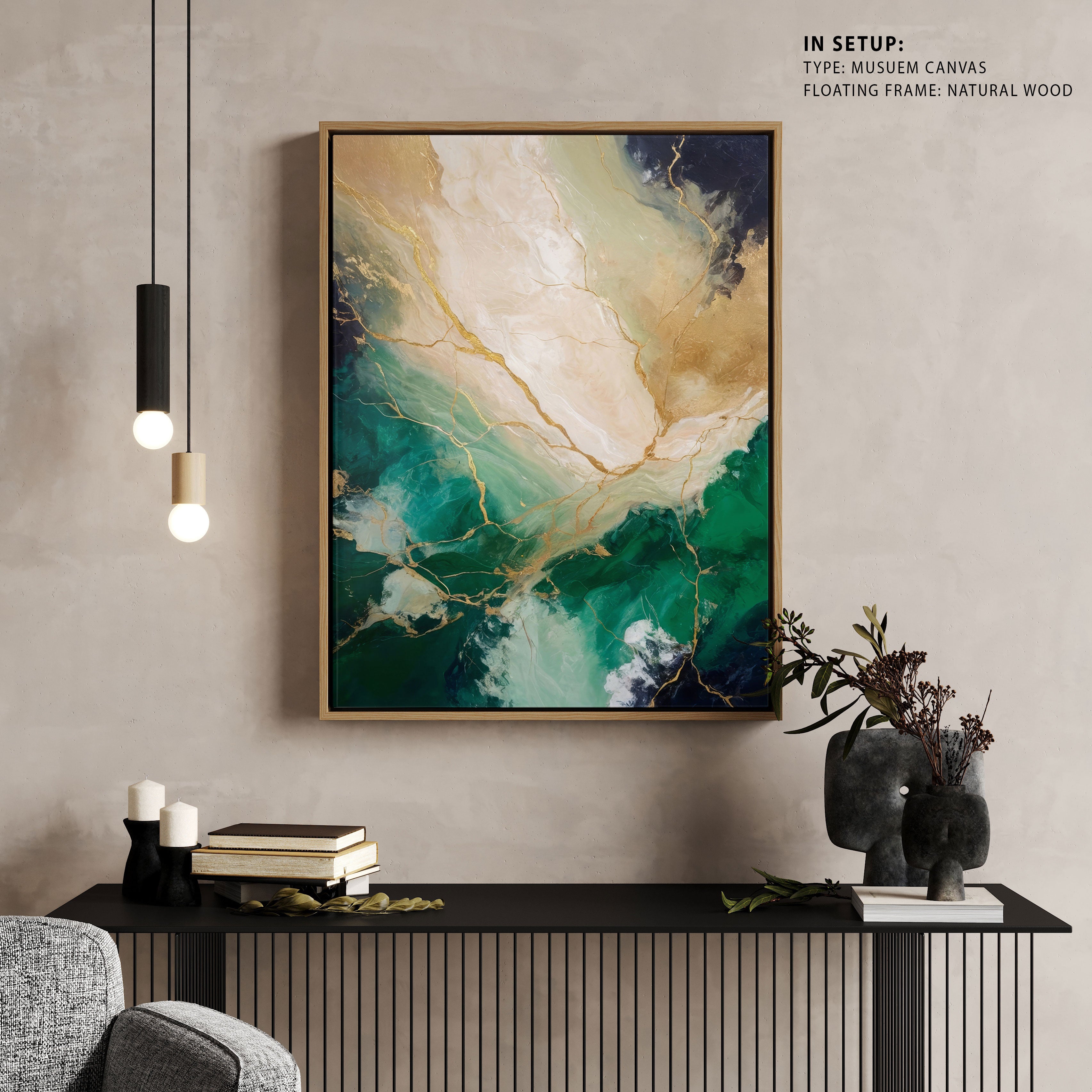 Buy Guilded Radiance, Abstract Painting Wall Art Online at Best Price ...