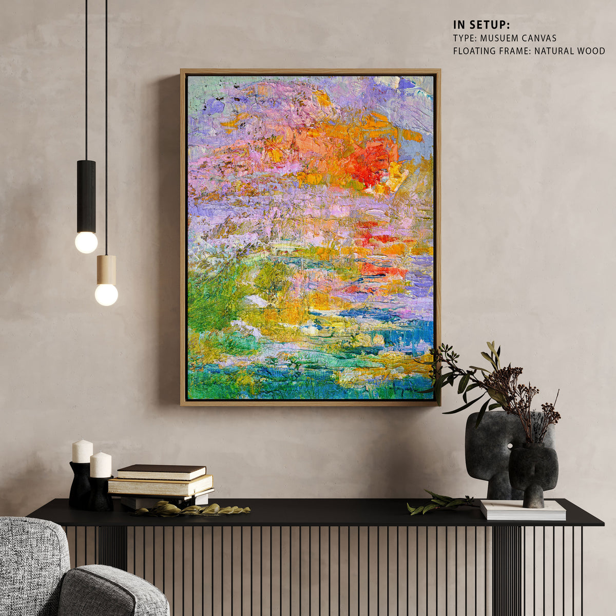 Simple Twilight, Abstract Painting