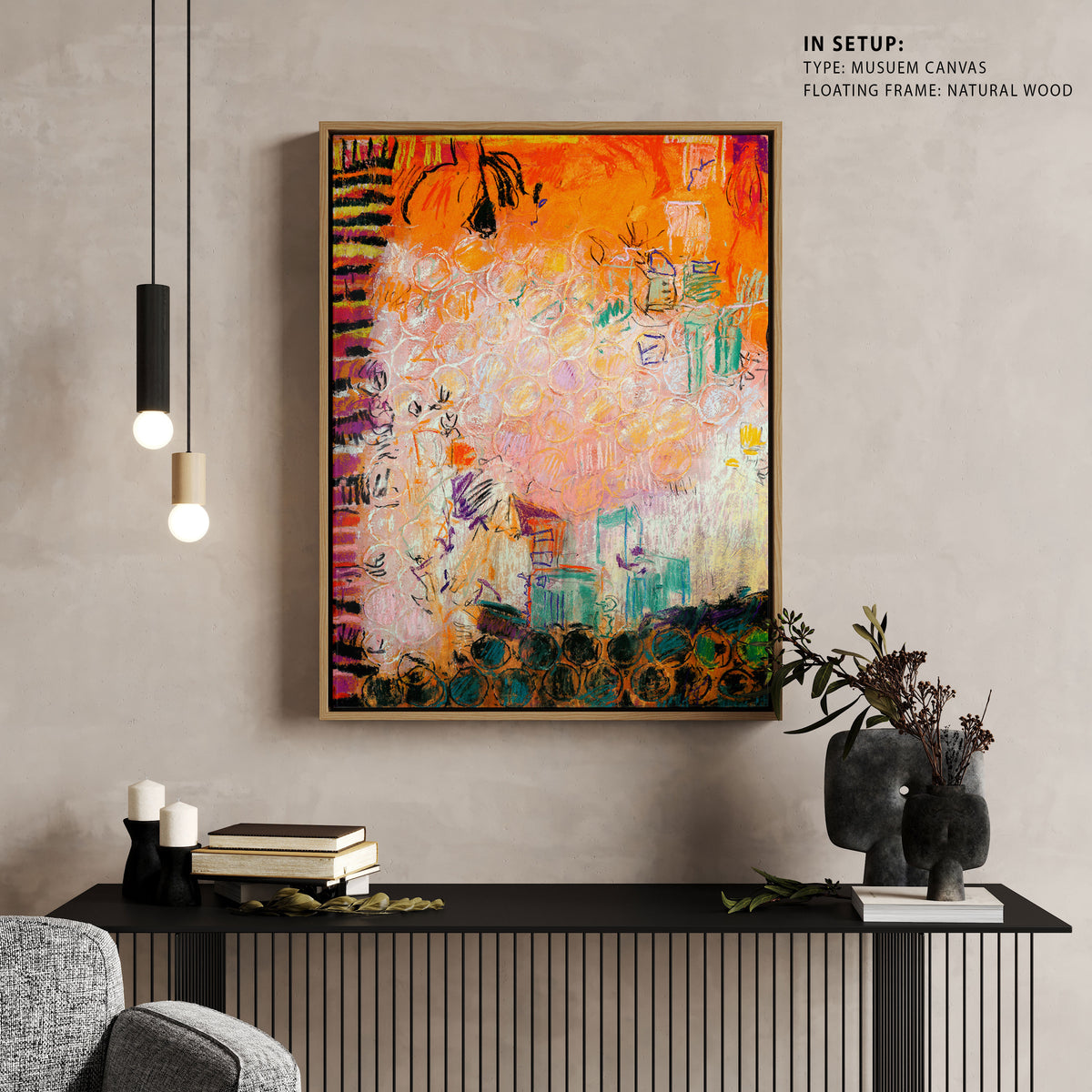 Vibrant Whirl, Abstract Painting