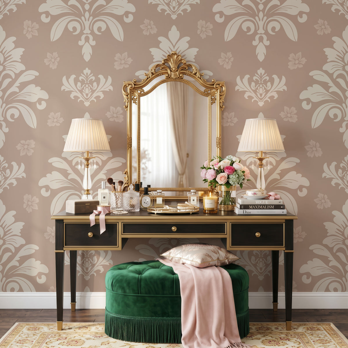 Les Arbes 01 Wallpaper, European Wallpaper, French Style