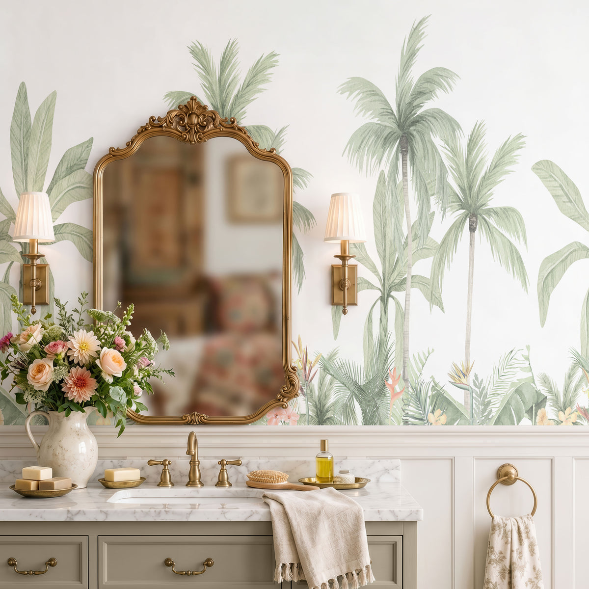 Botanical Oasis Wallpaper