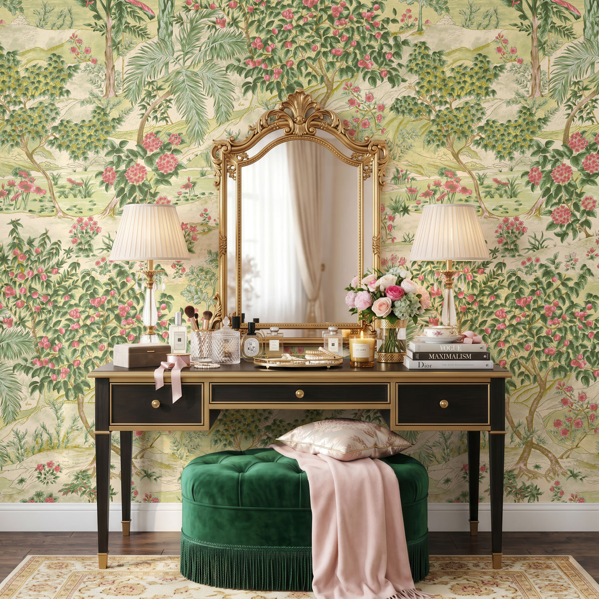 Le Jardin Wallpaper, European Wallpaper, French Style