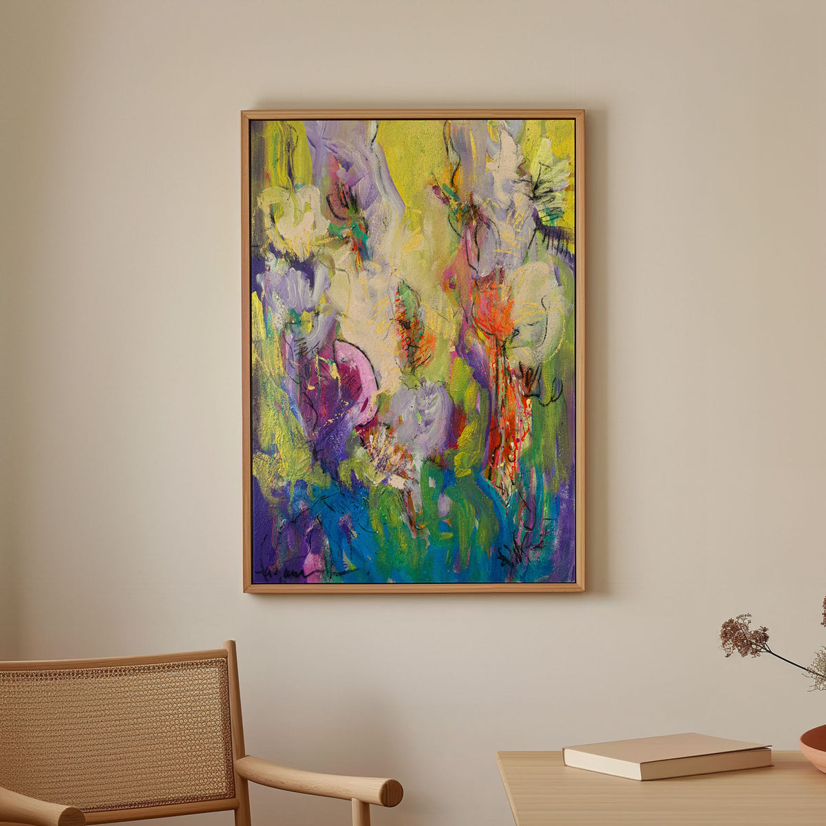 Abstract Blossom Dance, Abstract Painting