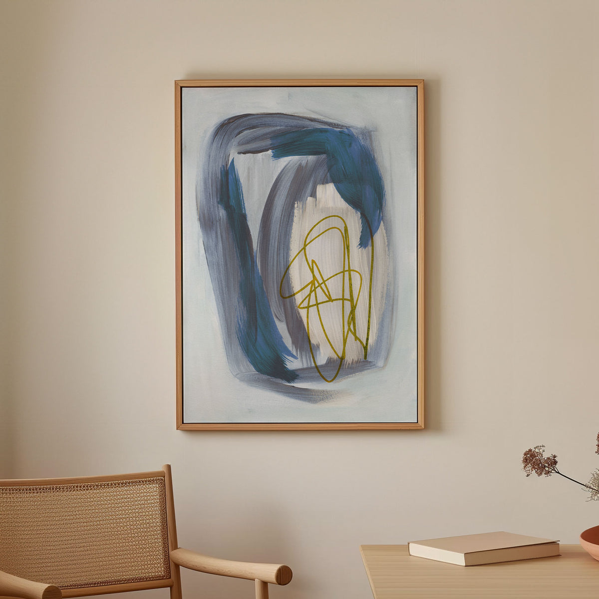 Abstract Brush Strokes 156X, Abstract Painting