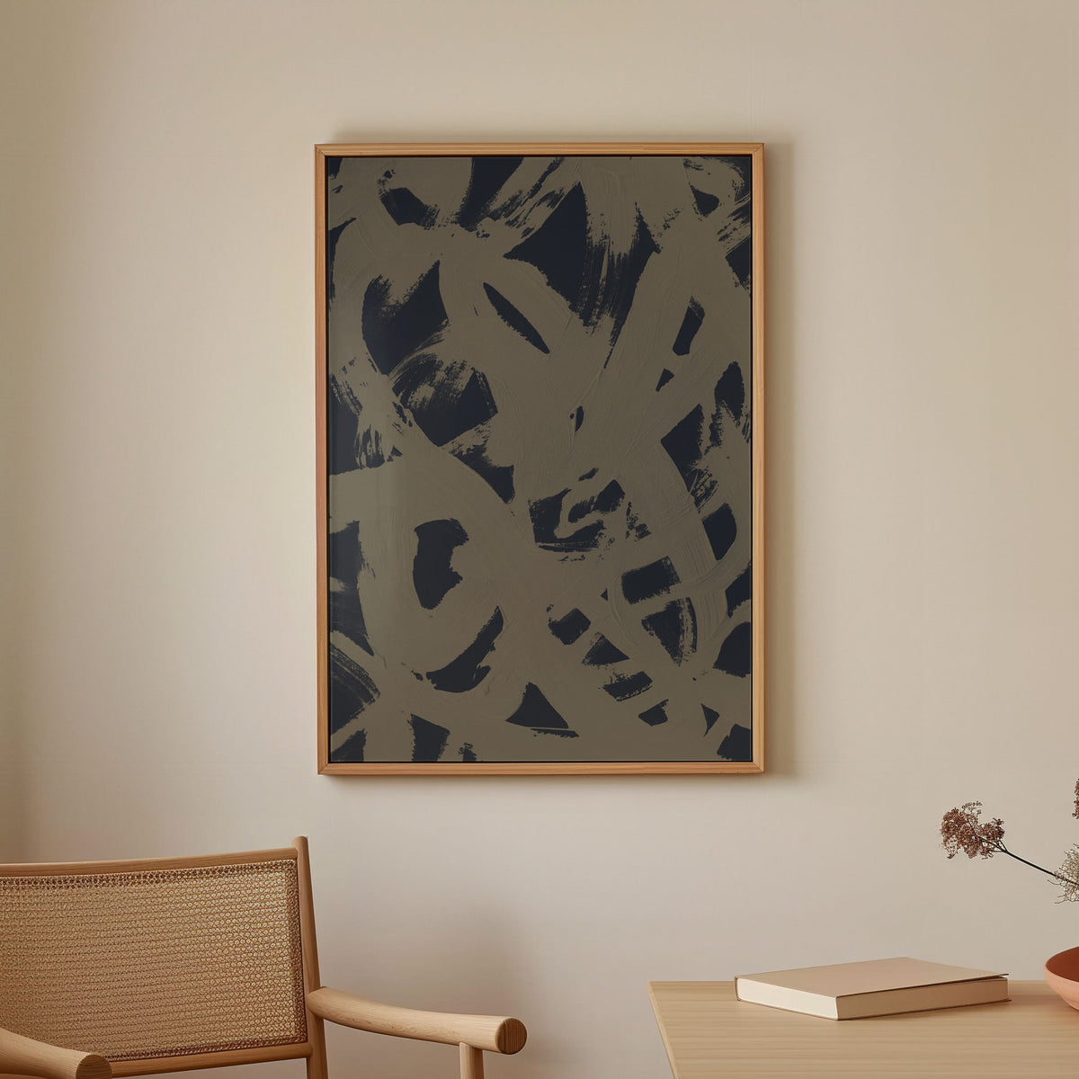 Abstract Brush Strokes 399Y, Abstract Painting