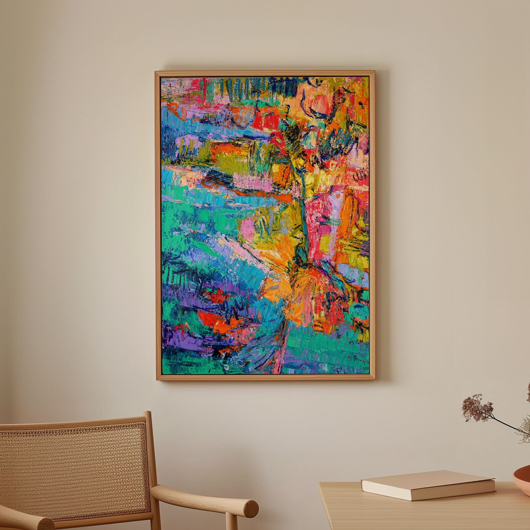 Abstract Color Plate Buy Abstract Color Palette, Abstract Painting Wall Art Online at Best ...