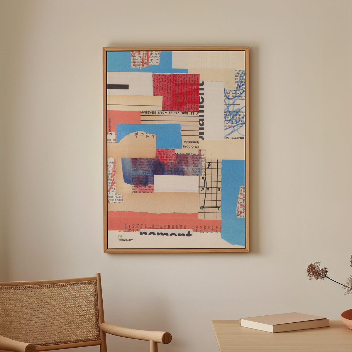 Abstract Mixed Media Collage #2, Abstract Painting