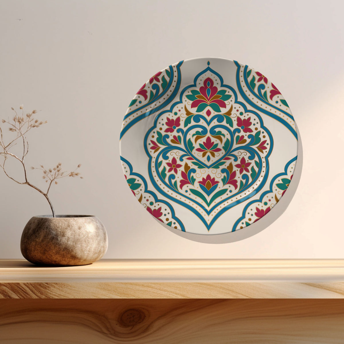 Carnation, Turkish Seamless, Decorative Art Plates
