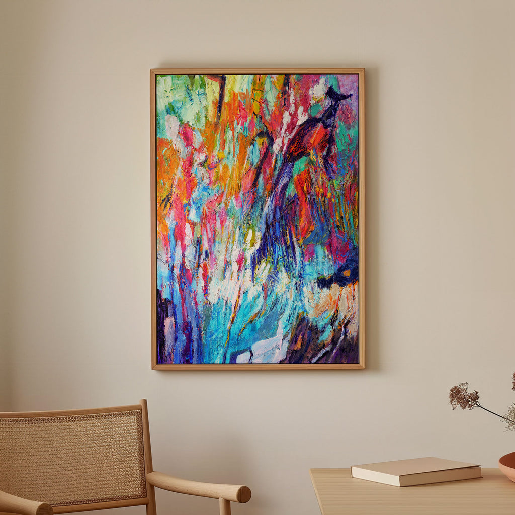 Buy Chroma Tempest, Abstract Painting Wall Art Online at Best Price ...