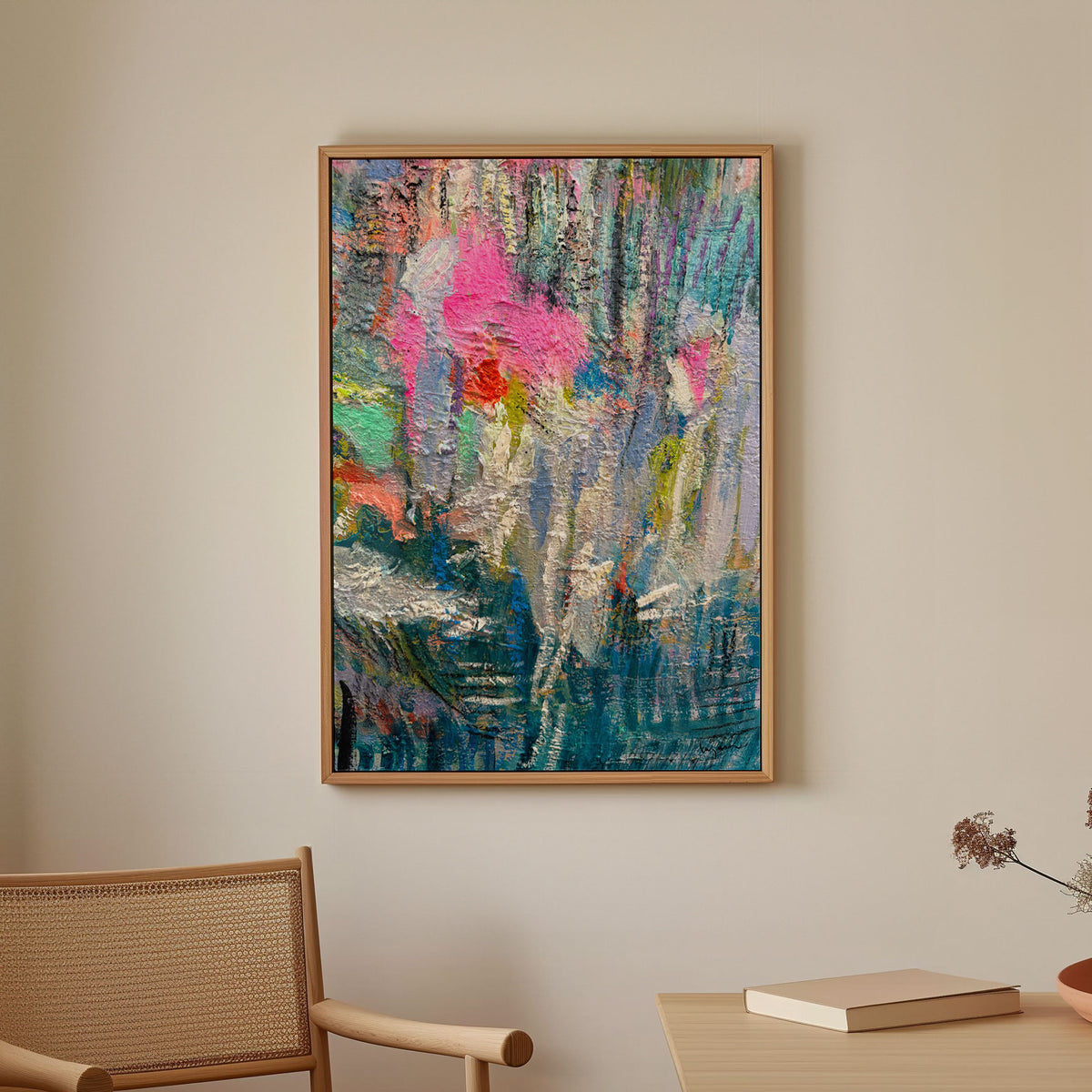 Expressionist Colorful Abstract, Abstract Painting