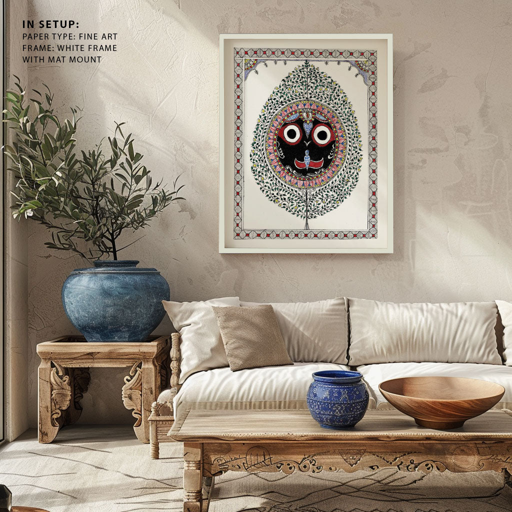 Lord Jagannath Madhubani Art,Madhubani Paintings