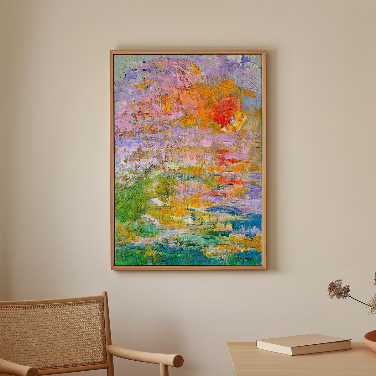 Simple Twilight, Abstract Painting