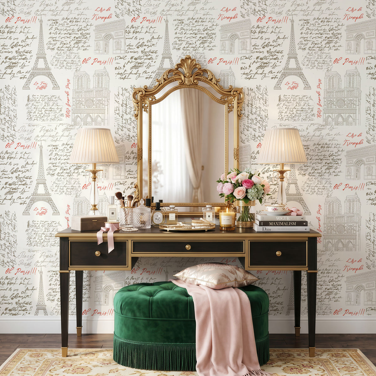 The Sights of Paris 02 Wallpaper, European Wallpaper, French Style