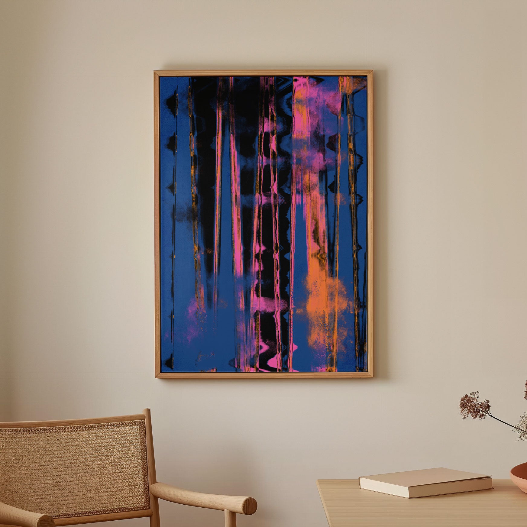 Time Machine Blue Buy Time Machine (Blue), Abstract Painting Wall Art Online at Best ...