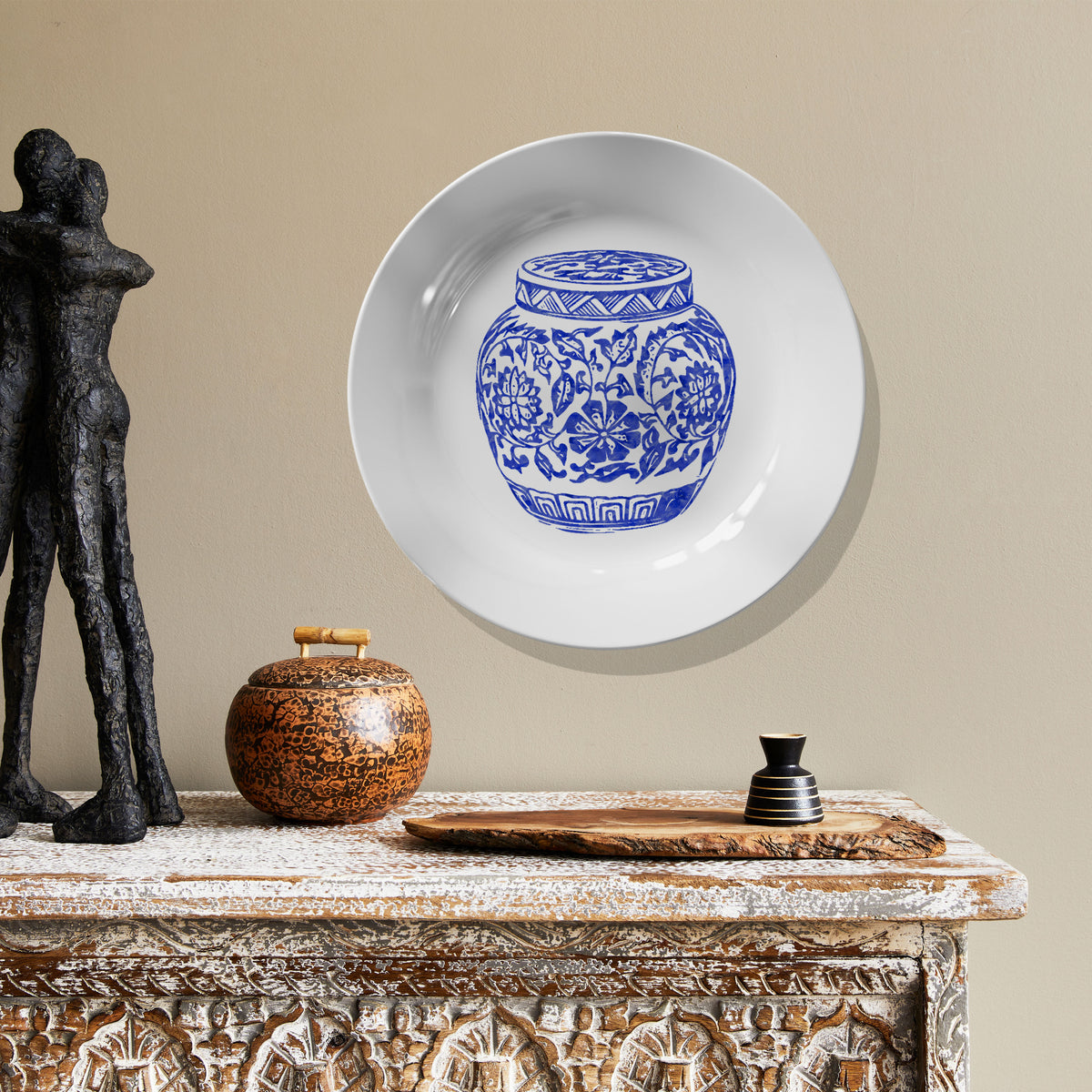 A Traditional Plate Moroccon Style Art II, Decor Art Plates