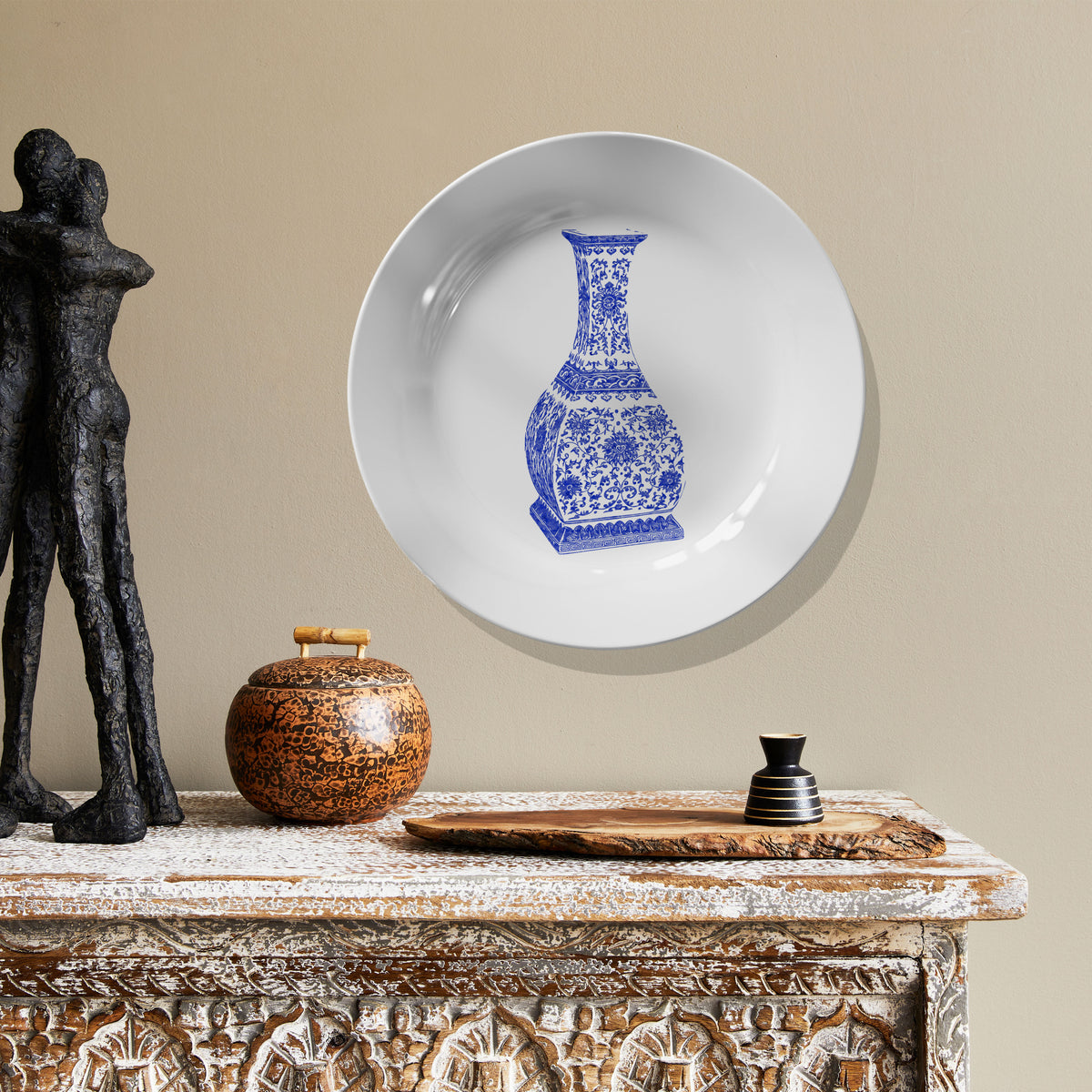 A Traditional Plate Moroccon Style Art III, Decor Art Plates