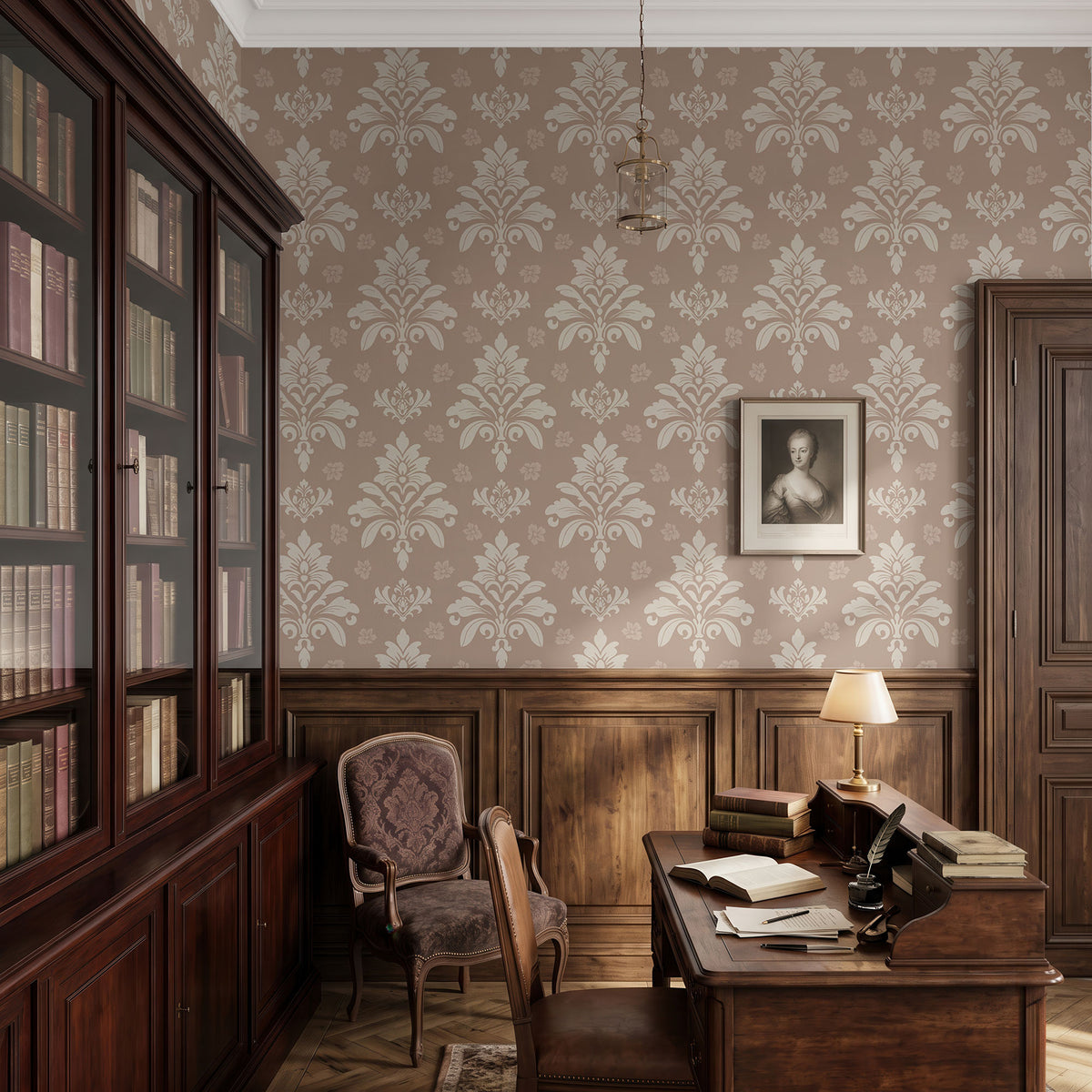 Les Arbes 01 Wallpaper, European Wallpaper, French Style