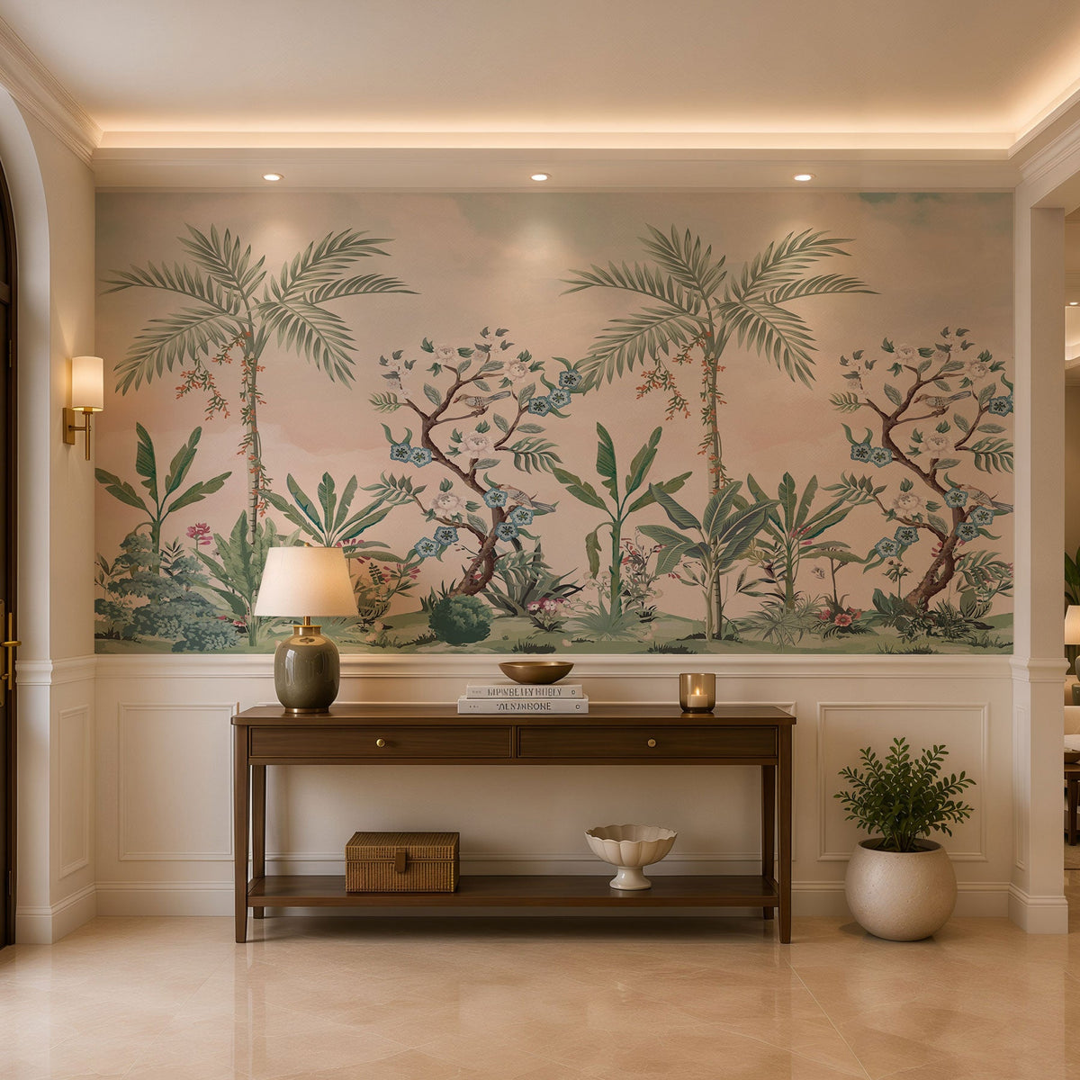 Vanderly Chinoiserie Bird Wallpaper