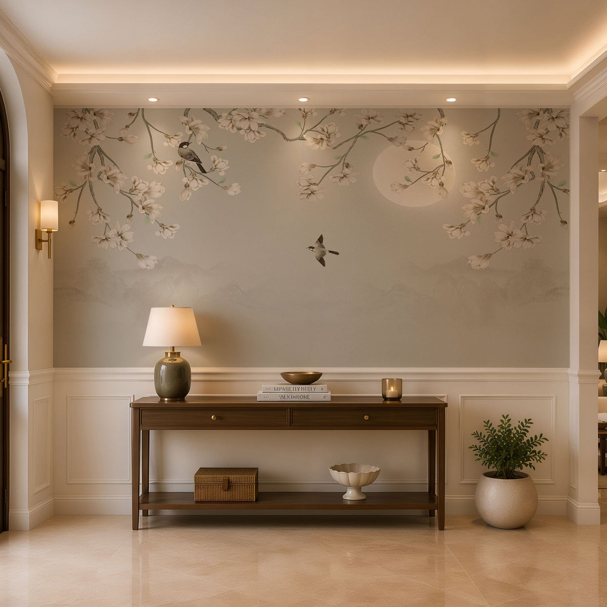 Edenmere Chinoiserie Garden Wallpaper