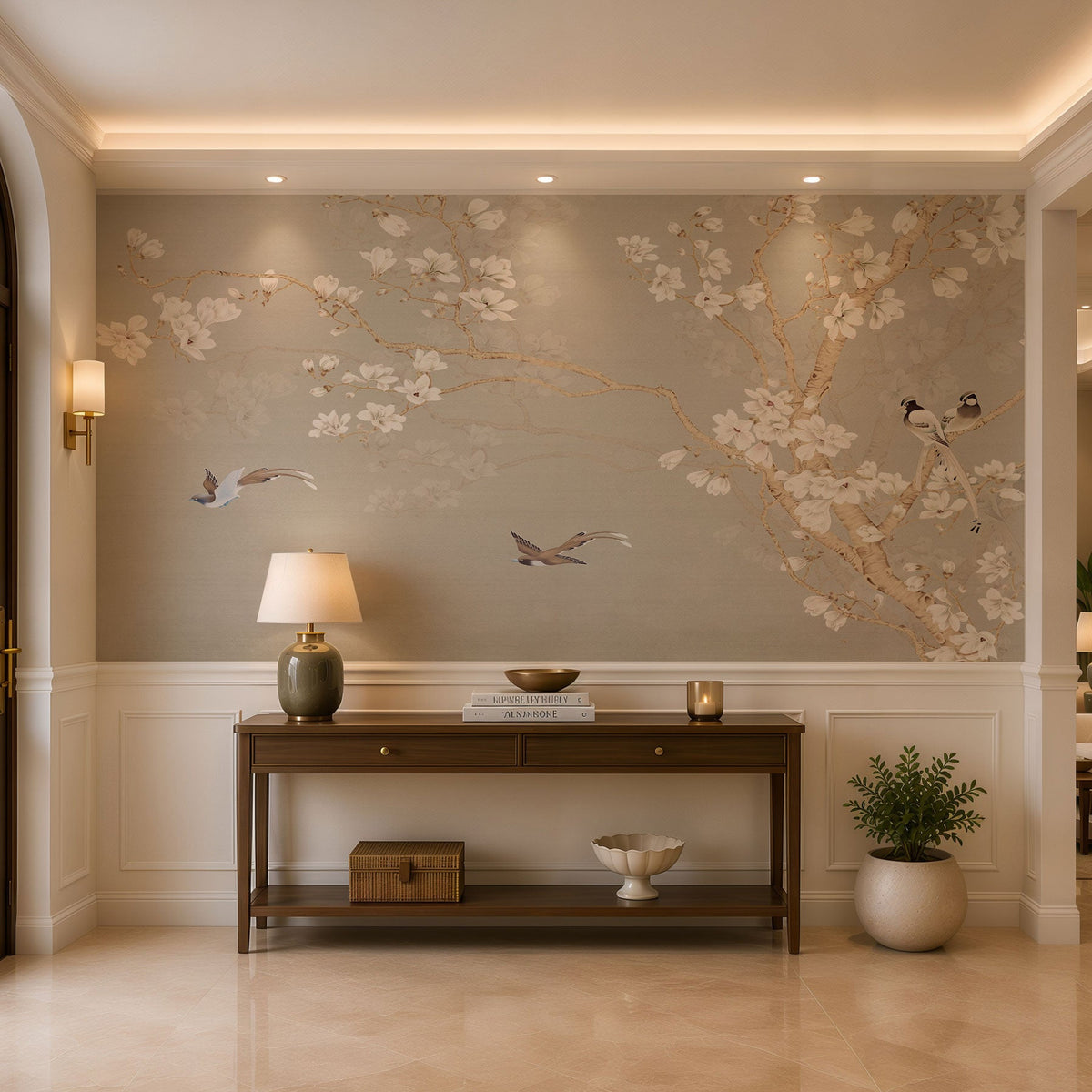 Ironwood Chinoiserie Botanical Wallpaper