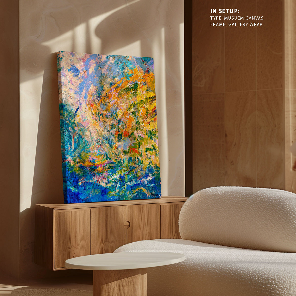 A Symphony of Green Hues, Abstract Painting