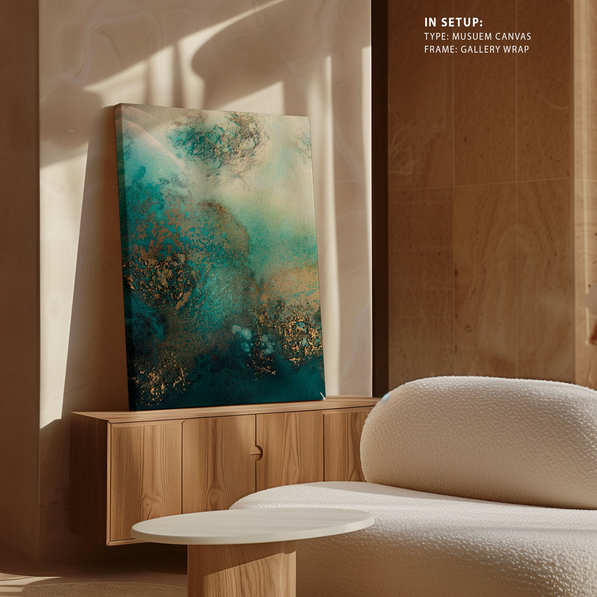 Abstract Coastal - Reef Shimmer, Abstract Painting