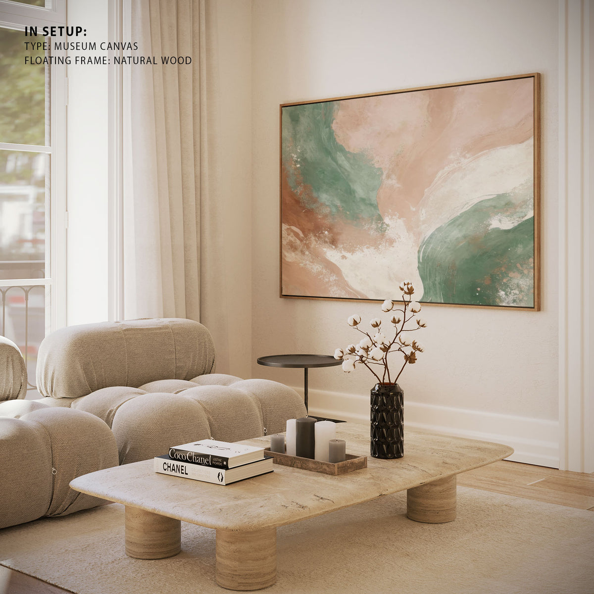 Dreams In Sage and Sand In the Sun Abstract Painting