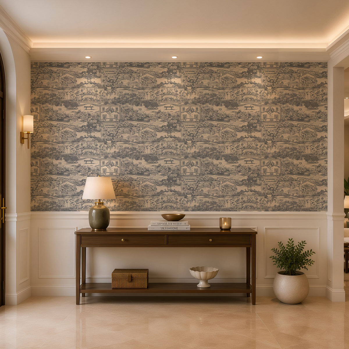 French Classic Royal Manor Wallpaper