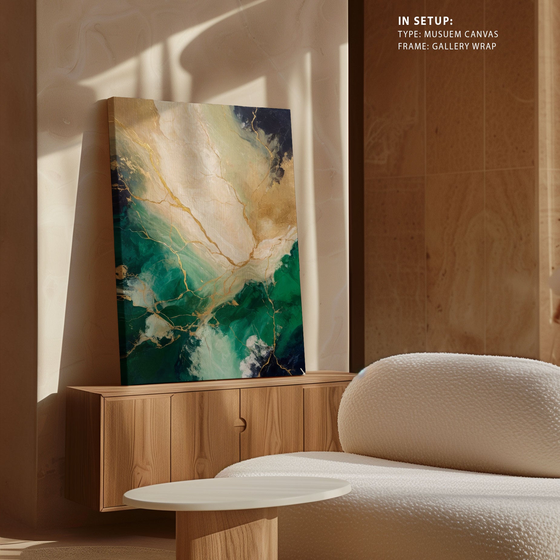 Buy Guilded Radiance, Abstract Painting Wall Art Online at Best Price ...