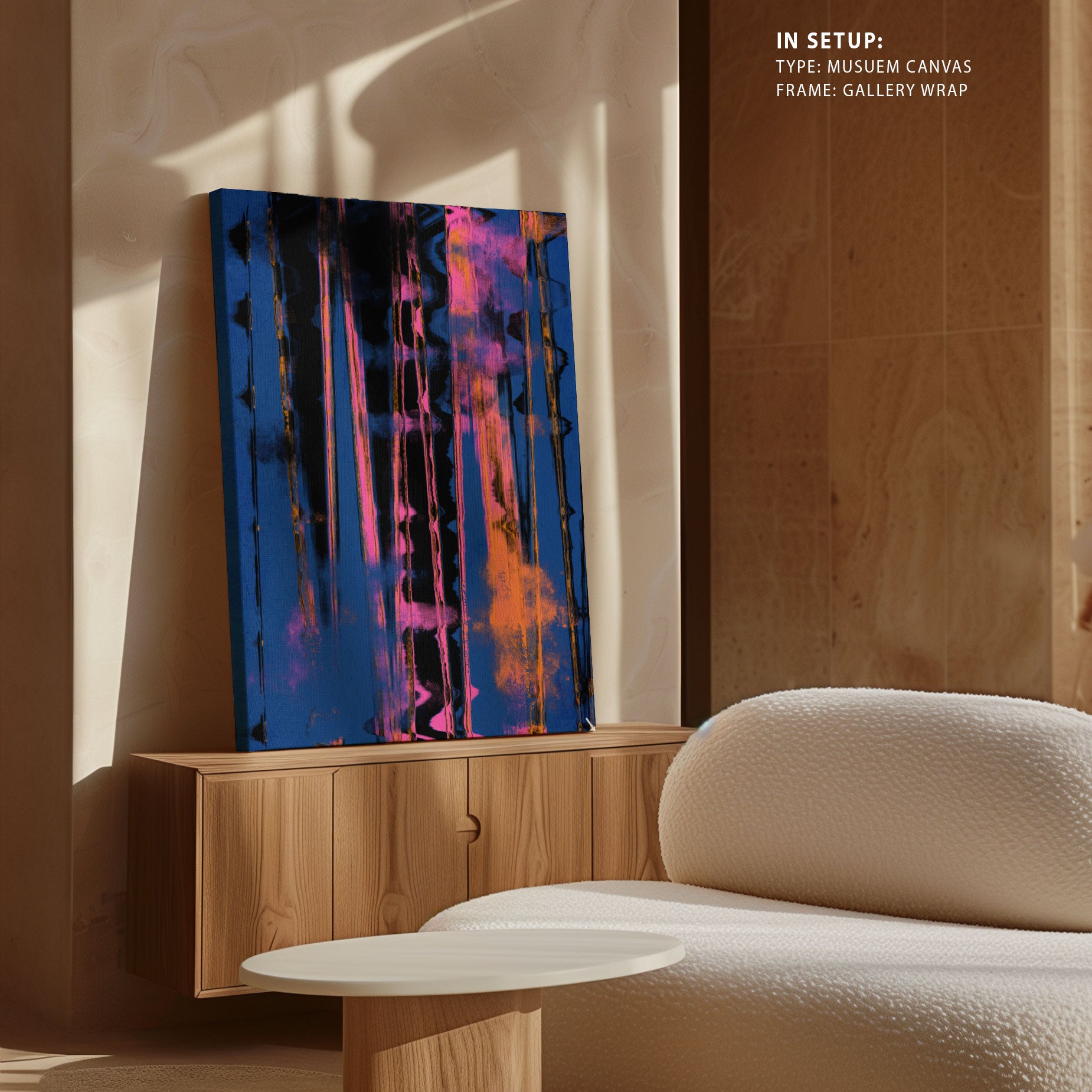 Time Machine Blue Buy Time Machine (Blue), Abstract Painting Wall Art Online at Best ...