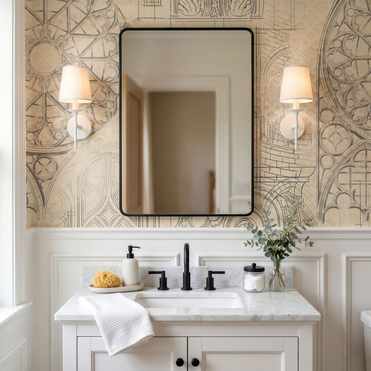 The Vintage Objet Wallpaper, European Wallpaper, French Style