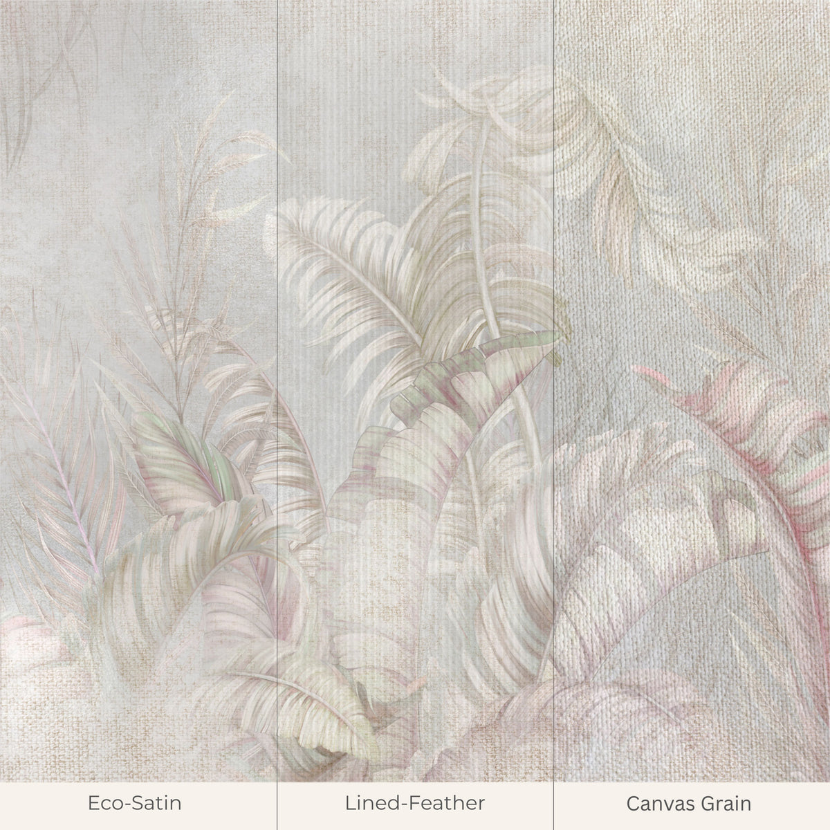 Blush Tropics Botanical Wallpaper