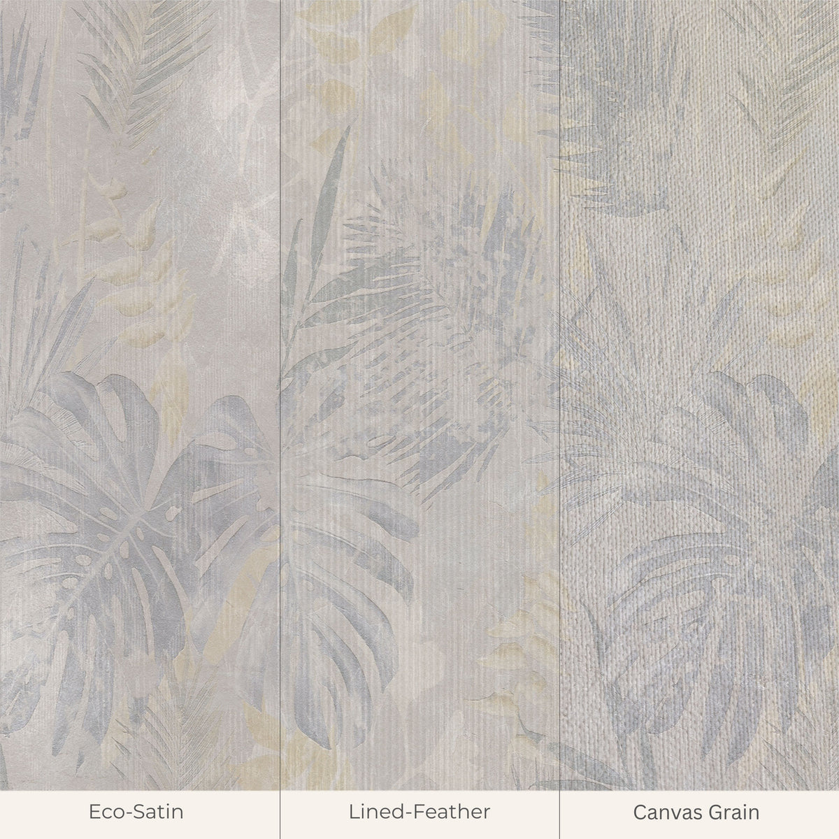 Muted Tropical Mist Botanical Wallpaper