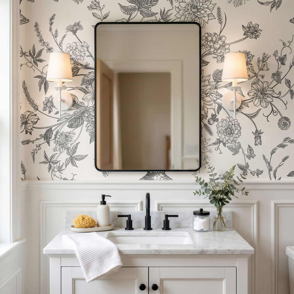 Rustic Leaves Wallpaper, European Wallpaper, French Style